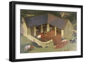 The Field Byre, 1933-James Bateman-Framed Giclee Print