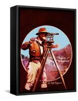 The Field Engineer-Charles H. Dickson-Framed Stretched Canvas