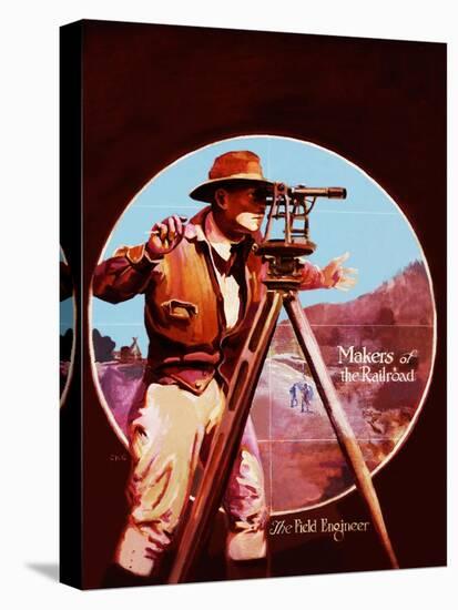 The Field Engineer-Charles H. Dickson-Stretched Canvas