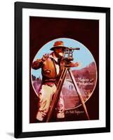 The Field Engineer-Charles H. Dickson-Framed Giclee Print
