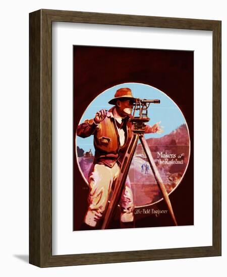 The Field Engineer-Charles H. Dickson-Framed Giclee Print