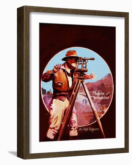 The Field Engineer-Charles H. Dickson-Framed Giclee Print