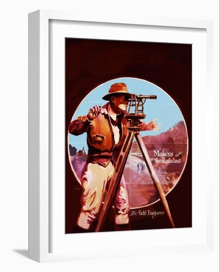 The Field Engineer-Charles H. Dickson-Framed Giclee Print