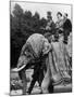 The Field Marshal Georgi Joukov, Soviet Defence Minister in New Delhi in India on an Elephant, 1957-null-Mounted Photo