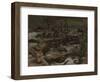 The Field of Passchendaele, C.1917 (Pen & Ink with W/C on Paper)-Paul Nash-Framed Giclee Print