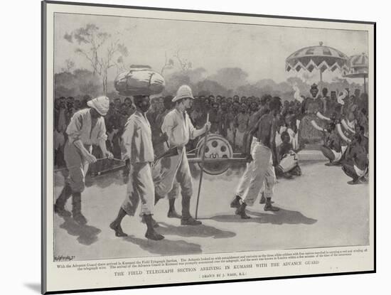 The Field Telegraph Section Arriving in Kumassi with the Advance Guard-Joseph Nash-Mounted Giclee Print