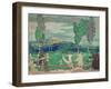 'The Fields of Avatar', c20th century (1914-1915)-George Sheringham-Framed Giclee Print