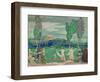 'The Fields of Avatar', c20th century (1914-1915)-George Sheringham-Framed Giclee Print