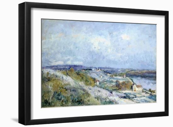 The Fields of D'Herblay in Springtime-Eugène Boudin-Framed Giclee Print