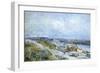 The Fields of D'Herblay in Springtime-Eugène Boudin-Framed Giclee Print