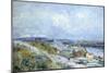The Fields of D'Herblay in Springtime-Eugène Boudin-Mounted Giclee Print
