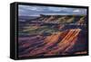 The Fiery Red Painted Desert from Lacey Point in Petrified Forest National Park, Arizona-Jerry Ginsberg-Framed Stretched Canvas