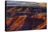 The Fiery Red Painted Desert from Lacey Point in Petrified Forest National Park, Arizona-Jerry Ginsberg-Stretched Canvas