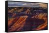 The Fiery Red Painted Desert from Lacey Point in Petrified Forest National Park, Arizona-Jerry Ginsberg-Framed Stretched Canvas