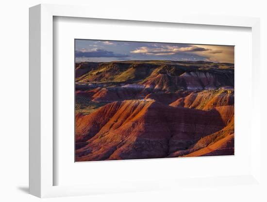 The Fiery Red Painted Desert from Lacey Point in Petrified Forest National Park, Arizona-Jerry Ginsberg-Framed Photographic Print