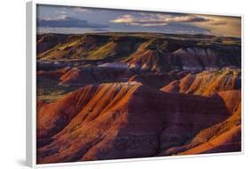 The Fiery Red Painted Desert from Lacey Point in Petrified Forest National Park, Arizona-Jerry Ginsberg-Framed Photographic Print