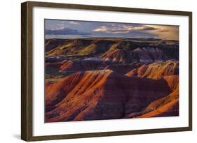 The Fiery Red Painted Desert from Lacey Point in Petrified Forest National Park, Arizona-Jerry Ginsberg-Framed Photographic Print