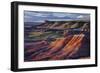 The Fiery Red Painted Desert from Lacey Point in Petrified Forest National Park, Arizona-Jerry Ginsberg-Framed Photographic Print