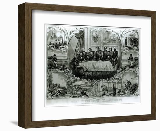 The Fifteenth Amendment, Signed by President Ulysses S. Grant-null-Framed Giclee Print