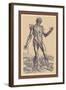 The Fifth Plate of the Muscles-Andreas Vesalius-Framed Art Print