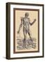 The Fifth Plate of the Muscles-Andreas Vesalius-Framed Art Print