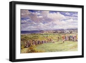 The Fifth Tee, St. Andrew's, 1921-John Sutton-Framed Giclee Print