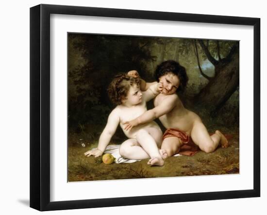 The Fight, 1864-William Adolphe Bouguereau-Framed Giclee Print