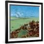'The Fight at Paardeberg', 1900-Unknown-Framed Giclee Print