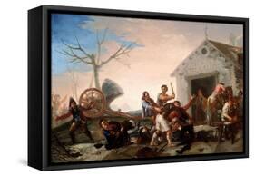 The Fight at the Venta Nueva, 1777-Francisco de Goya-Framed Stretched Canvas