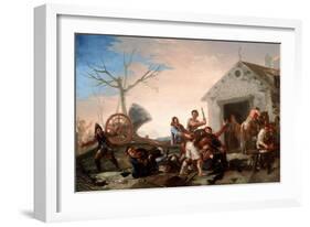 The Fight at the Venta Nueva, 1777-Francisco de Goya-Framed Giclee Print