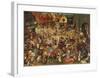 The Fight Between Carnival and Lent-Pieter Bruegel the Elder-Framed Collectable Print