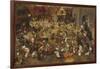 The Fight Between Carnival and Lent-Pieter Bruegel the Elder-Framed Giclee Print