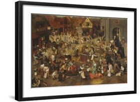 The Fight Between Carnival and Lent-Pieter Bruegel the Elder-Framed Giclee Print