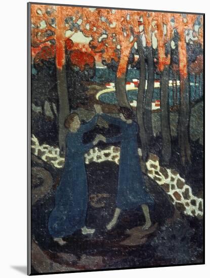 The Fight Between Jacob and the Angel-Maurice Denis-Mounted Giclee Print