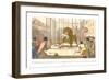 The Fight Between the Lion Wallace and the Dogs Tinker and Ball in the Factory Yard-Theodore Lane-Framed Giclee Print