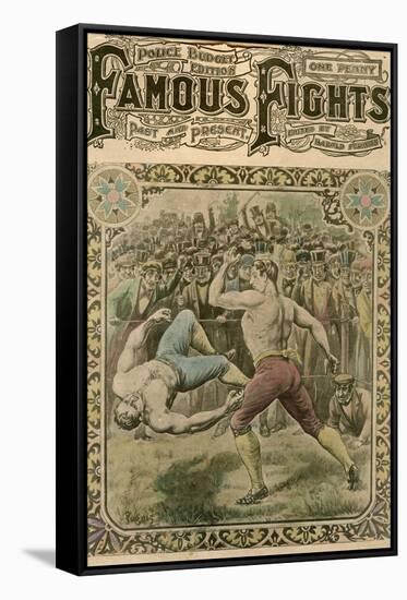 The Fight Between Tom Spring and Bill Neat, 1823-Pugnis-Framed Stretched Canvas