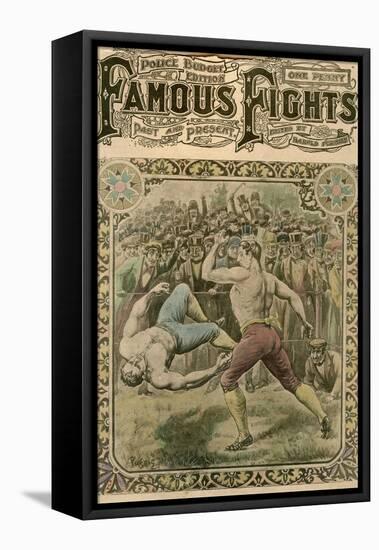 The Fight Between Tom Spring and Bill Neat, 1823-Pugnis-Framed Stretched Canvas