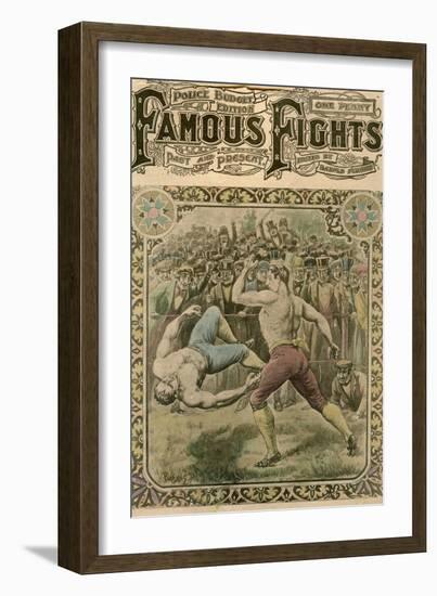 The Fight Between Tom Spring and Bill Neat, 1823-Pugnis-Framed Giclee Print