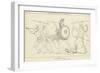 The Fight for the Body of Partoclus-John Flaxman-Framed Giclee Print