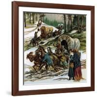 The Fight for the Wild West-Ron Embleton-Framed Giclee Print