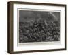 The Fight in a Storm at Brakenlaagte, the Gallant Defence of the Guns-Frank Dadd-Framed Giclee Print