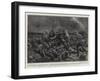 The Fight in a Storm at Brakenlaagte, the Gallant Defence of the Guns-Frank Dadd-Framed Giclee Print