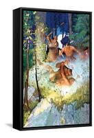 The Fight in the Forest-Newell Convers Wyeth-Framed Stretched Canvas