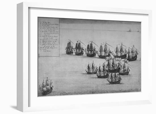 'The Fight of the Mary Rose', 1669-Wenceslaus Hollar-Framed Giclee Print