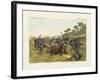 The Fight of the Rhinoceros with the Elefants-null-Framed Giclee Print