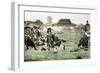 The Fight on Lexington Green, April 19, 1775, Beginning the Revolutionary War-null-Framed Giclee Print