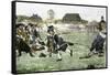 The Fight on Lexington Green, April 19, 1775, Beginning the Revolutionary War-null-Framed Stretched Canvas