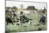 The Fight on Lexington Green, April 19, 1775, Beginning the Revolutionary War-null-Mounted Giclee Print
