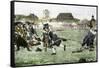 The Fight on Lexington Green, April 19, 1775, Beginning the Revolutionary War-null-Framed Stretched Canvas