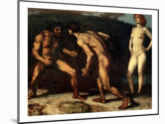 The Fight over a Woman, 1905-Franz von Stuck-Mounted Giclee Print